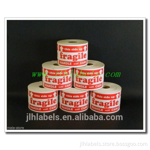This side up& fragile label ,5x3 ,500 labels/roll,semi-glossy